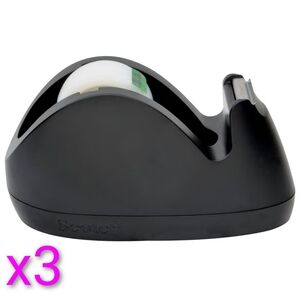 THREE Scotch Tape Dispenser Three Mini Curve Dorm Office Home Back To School